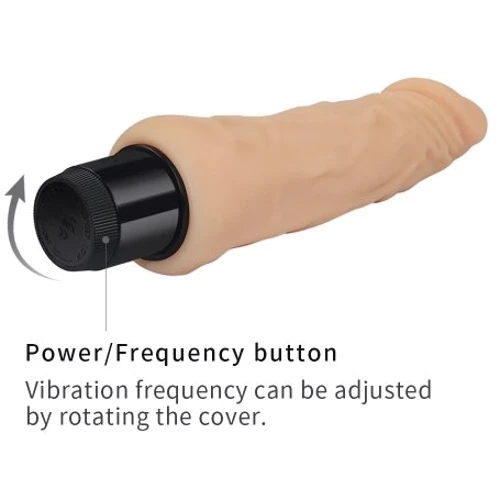 Вибратор LoveToy Reel Feel Cyberskin Vibrator Flesh 8"