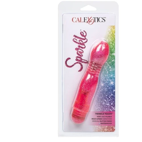 Мультискоростной вибратор CalExotics Sparkle Twinkle Teaser, 14х3,75 см