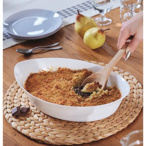 Форма Luminarc SMART CUISINE CARINE овальна 32х20 см з кришкою (V5945): Матеріал Стекло