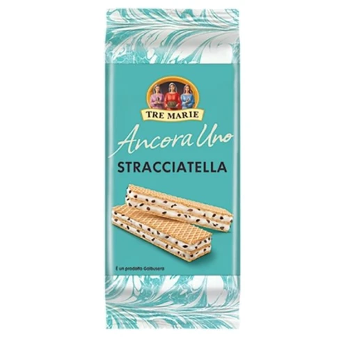 Вафли Tre Marie с начинкой stracciatella с молочным кремом и шоколадными хлопьями 36г (8002190003481)