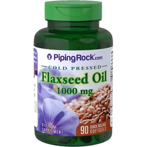 Piping Rock Flaxseed Oil 1000 mg 90 caps Льняное масло (органическое)