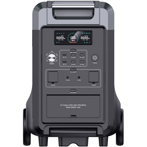 Зарядная станция Choetech 3600W 3840Wh Grey (BS009) UA: Емкость аккумулятора, Вт/ч 3840