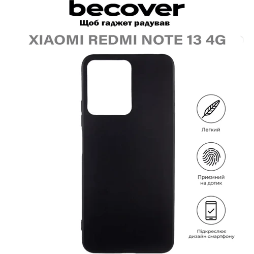 Чехол для телефонов BeCover TPU Case Black for Xiaomi Redmi Note 13 4G (710646)