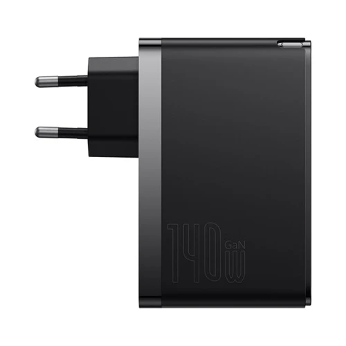 Зарядний пристрій Baseus Wall Charger GaN5 Pro 2xUSB-C+USB 140W з USB-C Cable Black (CCGP100201): Особливості Быстрая зарядка, USB-C