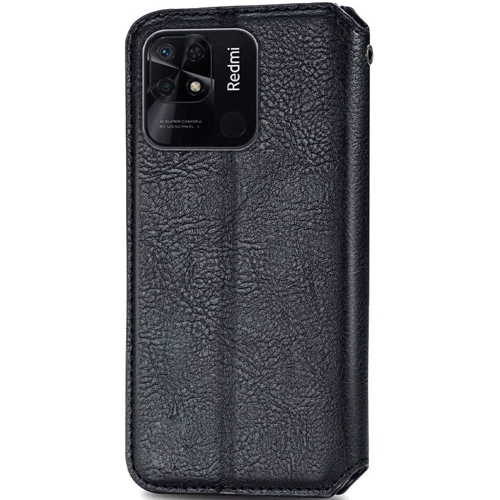 Аксесуар для смартфона Mobile Case Getman Cubic Black для Xiaomi Redmi 10A: Матеріал искусcтвенная кожа и термополиуретан