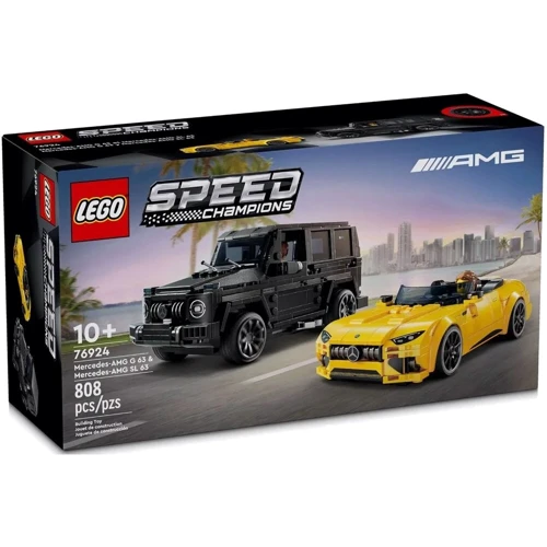 Конструктор LEGO Speed ​​Champions Mercedes-AMG G 63 та Mercedes-AMG SL 63 808 деталей (76924)