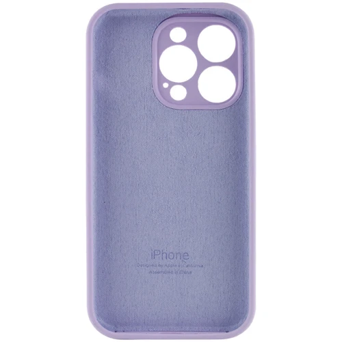 Чехол для iPhone Mobile Case Silicone Case Full Camera Protective Lilac for iPhone 15 Pro Max: Тип чехла накладка на заднюю часть