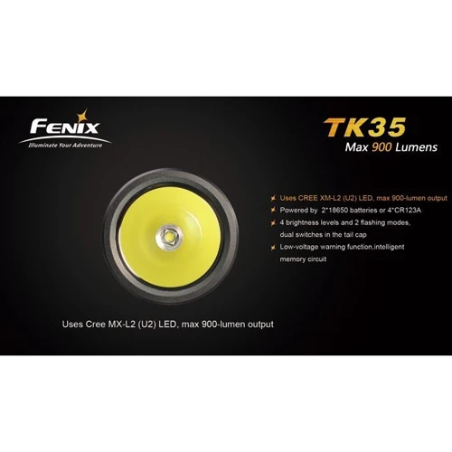 Ліхтар Fenix TK35 L2U2: Вага, г 275
