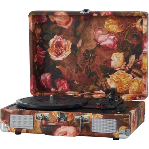 Виниловый проигрыватель Crosley Cruiser Deluxe (Floral): Форма тонарма Прямая