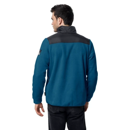 Толстовка Jack Wolfskin Dna Grizzly M 1709981-1350 50 синяя на молнии: Длина рукава Длинный