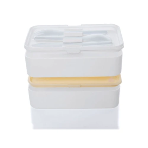 Емкость для хранения Ernesto 2x500 ml 10 pcs white: Объем, л 1