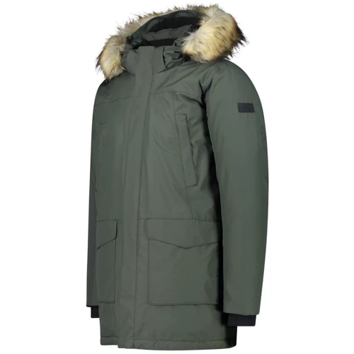 Парка CMP Man Parka Fix Hood (31K2997-F959) 54 зелена зима з капюшоном зі штучним хутром: Вид Парки