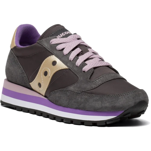 Кроссовки Saucony Jazz Triple (60530-11s) 36 (6) серые натуральная замша всесезон: Размер 36