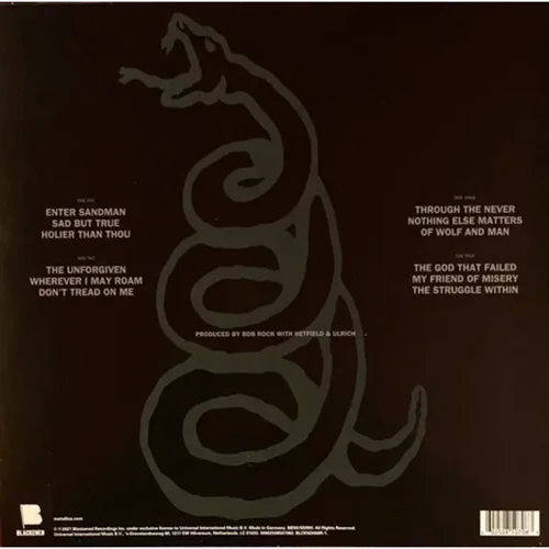 LP2 Metallica: Metallica (The Black Album) (LP0040): Виробник I-DI