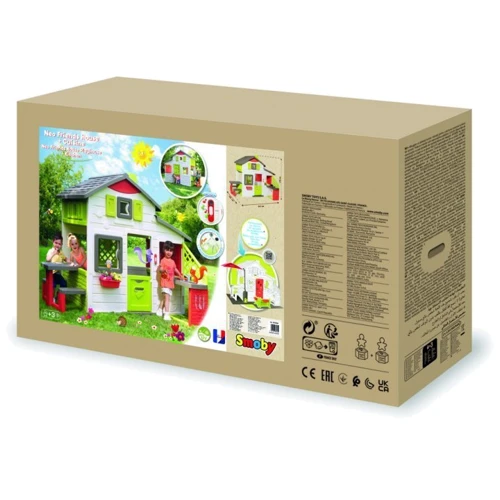 Дом для друзей Smoby Toys с летней кухней дверным звонком и столиком (810202) фото 7