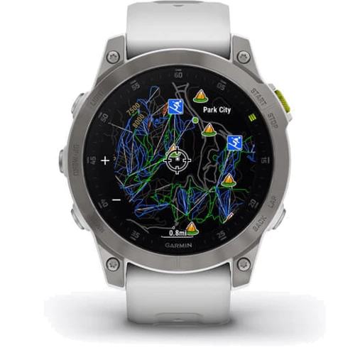 Смарт-часы Garmin Epix (Gen 2) Sapphire White Titanium (010-02582-21) фото 9