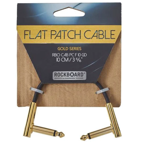 Инструментальный патч-кабель ROCKBOARD Gold Series Flat Patch Cable (10 cm)