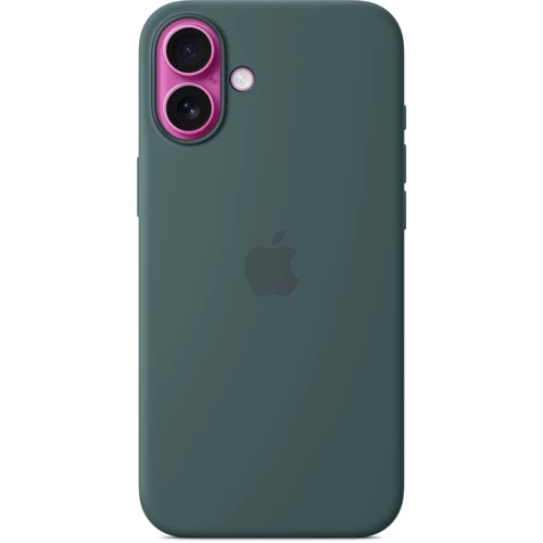 Чехол для iPhone Apple for iPhone 16 Plus Silicone Case with MagSafe Lake Green (MYYH3) : Материалы Силикон