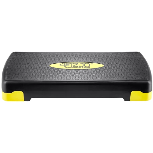Степ платформа и балансировочная платформа 4FIZJO 3-ступенчатая Black/Yellow (4FJ0149): Тип степ-платформы Регулируемые