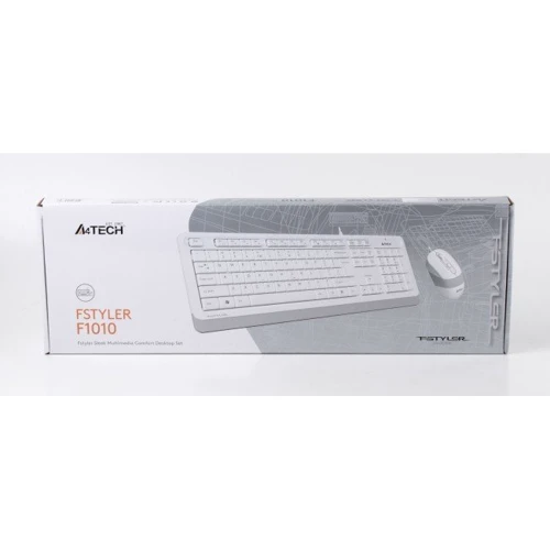 Комплект проводной A4Tech Fstyler F1010 White: Количество кнопок 4