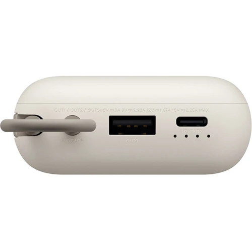 Зовнішній акумулятор Xiaomi Power Bank 10000mAh Integrated Cable Beige (BHR9072GL): Сила струму на виході, A 3