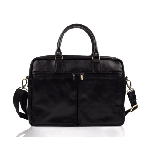 Solier DUNDEE Leather Bag Black (SL01Black) for MacBook Pro 15"