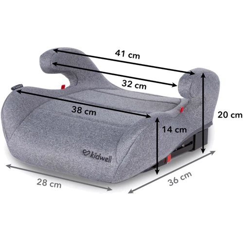 Бустер Kidwell BAXTER Isofix 15-36 кг Grey фото 6