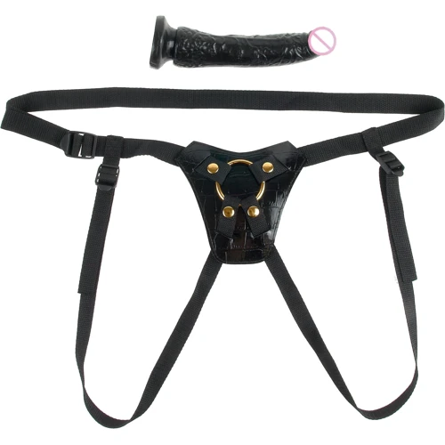 Дизайнерский страпон Fetish Fantasy Gold Designer Strap-On, 16,5х4,5 см