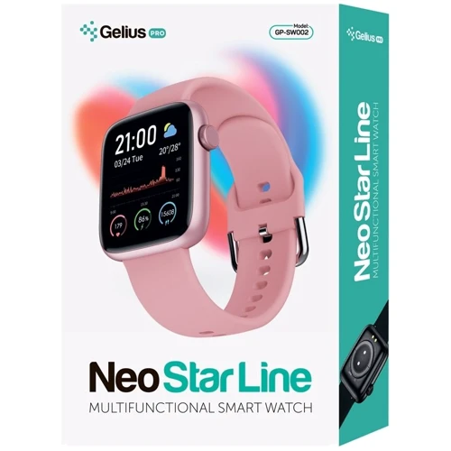 Смарт-часы Gelius Pro GP-SW002 (Neo Star Line) Pink: Емкость батареи, мАч 170