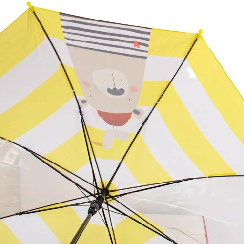 Зонт-трость детский механический ART RAIN желтый (ZAR1612-203): Тип ручки Крюк