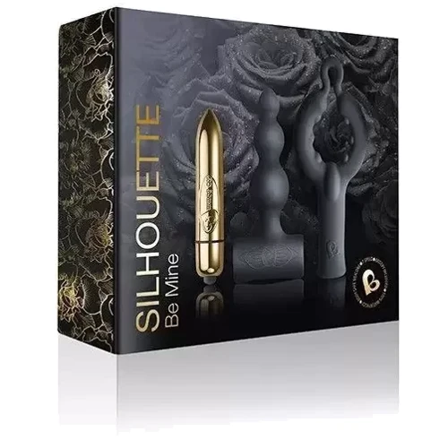 Вибронабор Rocks Off Silhouette - Be Mine: анальный стимулятор, эрекционное кольцо и вибропуля