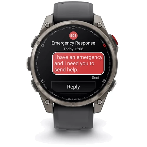 Смарт-часы Garmin Fenix 8 Pro AMOLED 47mm Sapphire Titanium with Graphite/Black Silicone Band (010-03198-11)