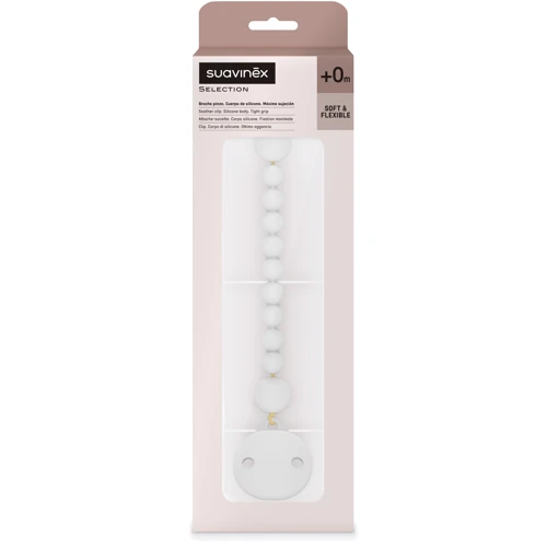 Кліпса для пустушок Suavinex "Colour Essence" силіконова сіра (401525)