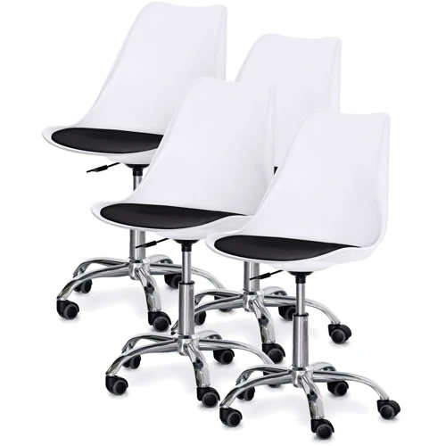 Детское кресло Evo-Kids Capri White / Black 4 шт. (H-231 W/B -Х4)