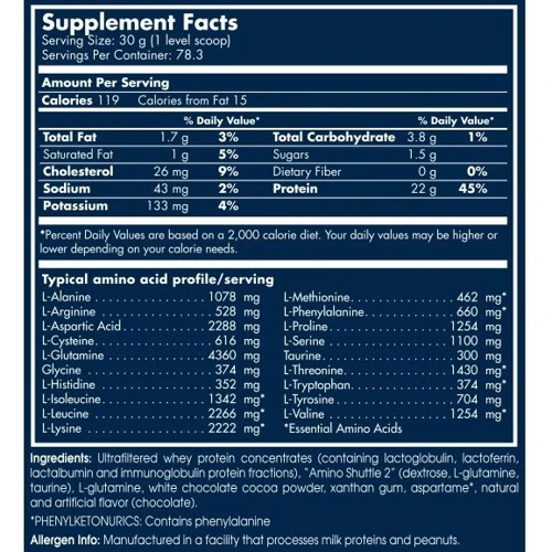 Протеин Scitec Nutrition 100% Whey Protein 2350 g /78 servings/ White Chocolate: Вид Сывороточные