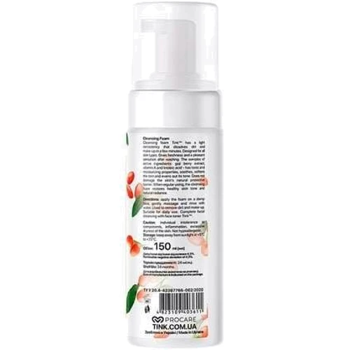 Tink Cleansing Foam Пенка для лица 150 ml: Время применения Универсальный