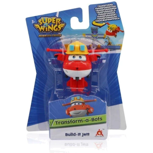 Ігрова фігурка-трансформер Super Wings Transform-a-Bots Build-It Jett Джетт будівельник (EU730011)