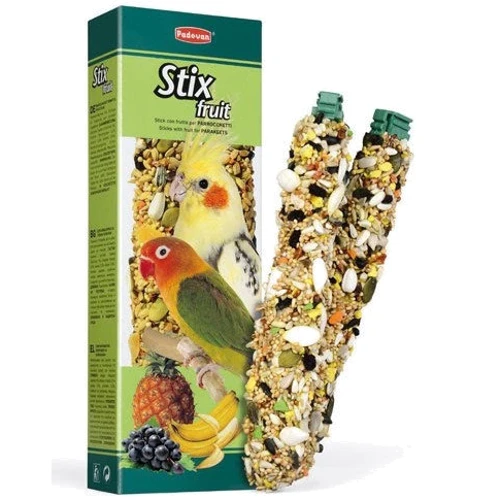 Дополнительный корм Padovan Stix Fruit Parrocchetti для средних попугаев 100 г (PP00347)
