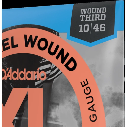 Струна для гитар Струны для электрогитар D'ADDARIO EXL110W XL NICKEL WOUND REGULAR LIGHT WOUND 3RD (10-46): В комплекте Набор из 6 струн