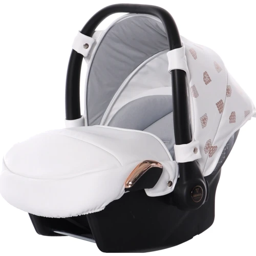 Автокресло Junama Glow 01 Белое с медным (FC-G-01)