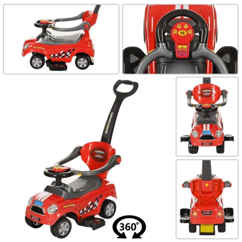 Машинка-каталка з штовхачем Bambi (Z 321-3)