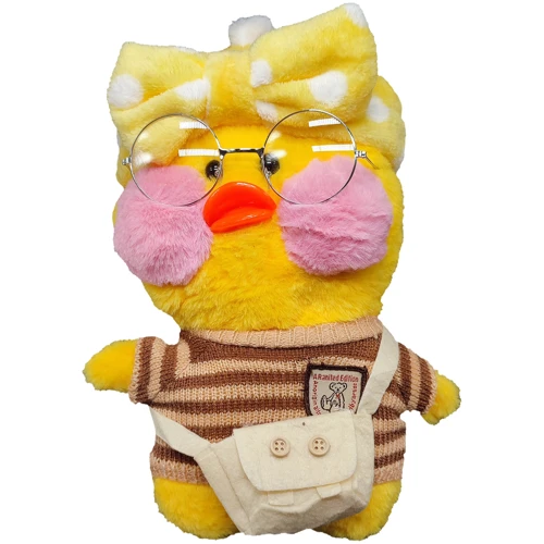 Мягкая плюшевая игрушка уточка Bambi Лалафанфан ( LALA0001-2 30 см): Тип забавные фигурки