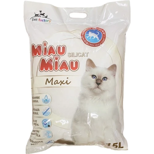 Наполнитель силикагелевый Miau Miau для кошачьего туалета 15 л (5949060213256)