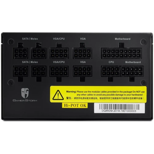 Блок питания Deepcool DQ650-M: КПД, % 90