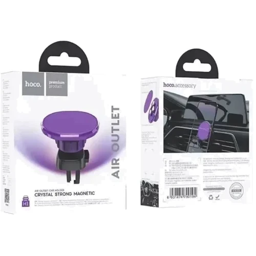 Тримач Hoco Car Holder Air Vent Magnetic H1 Romantic Purple: Тип автомобильный