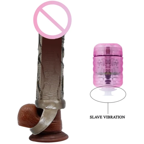 Насадка на член LYBAILE Men Extension Penis Sleeve Vibration Black