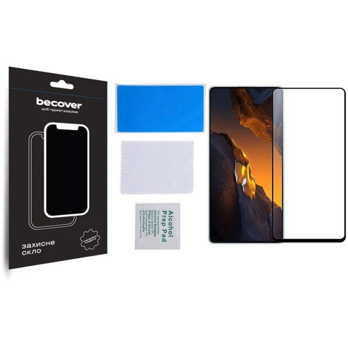 Аксессуар для смартфона BeCover Tempered Glass Black for Poco F5 (709743)