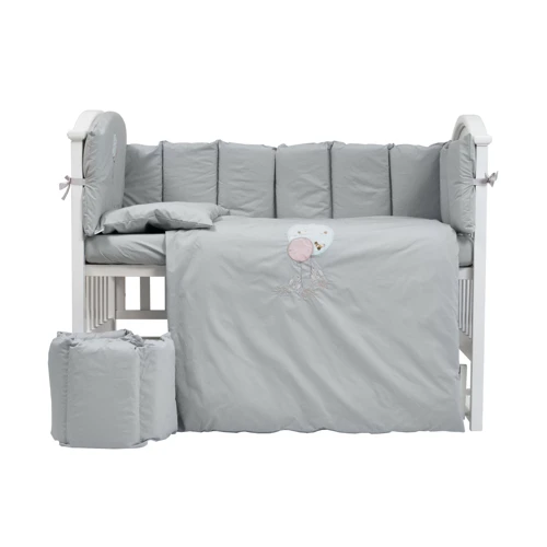 Комплект постельного белья Twins Babycentre Welcome to the world серый (4012-BTWW-10)