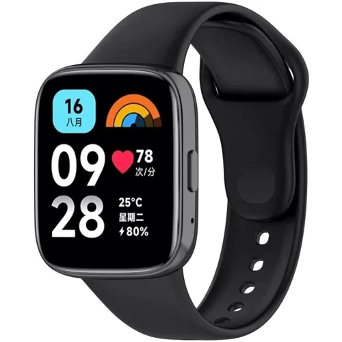 Ремінець BeCover Sport Band Black для Redmi Watch 3 Active (710214)