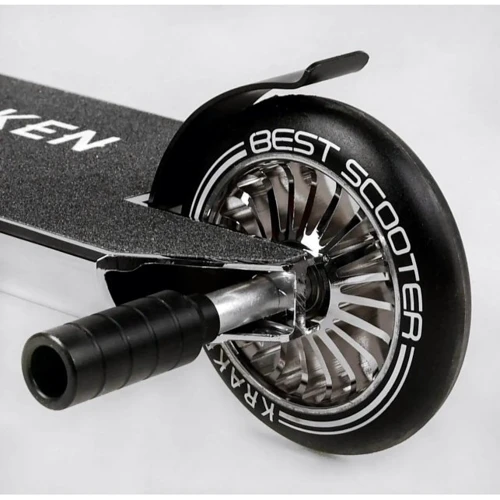 Самокат трюковий Best Scooter Kraken білий (KR-82080): Тип коліс литі